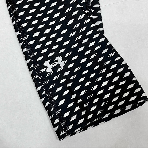 Under Armour Black and White Compression Leggings Small - Picture 4 of 8